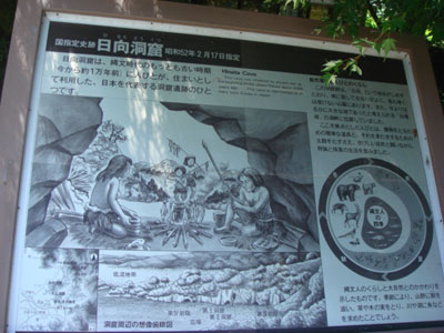 日向洞窟説明