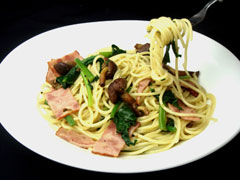 原木くりたけのスパゲッティ