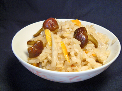 原木くりたけご飯 