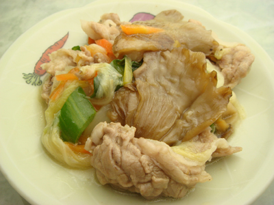 原木むきたけの中華風炒め